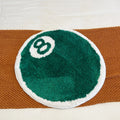 8-Ball Billiards Round Plush Rug
